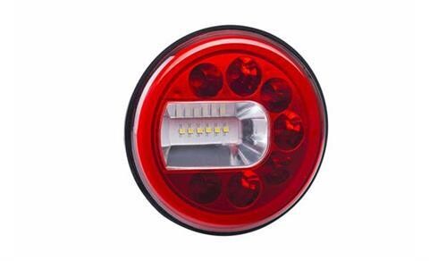 Multifunction rear light HOR 96B - LUNA, LED 12 / 24V, LEFT (version for wall mounting, position, fog and reversing light, round cable 4x0.5 mm2, length 1.5 m)