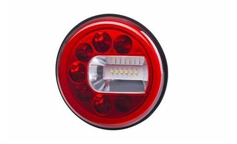 Multifunction rear light HOR 96B - LUNA, LED 12 / 24V, RIGHT (version for wall mounting, side marker, fog and reversing light, round cable 4x0.5 mm2, length 1.5 m)