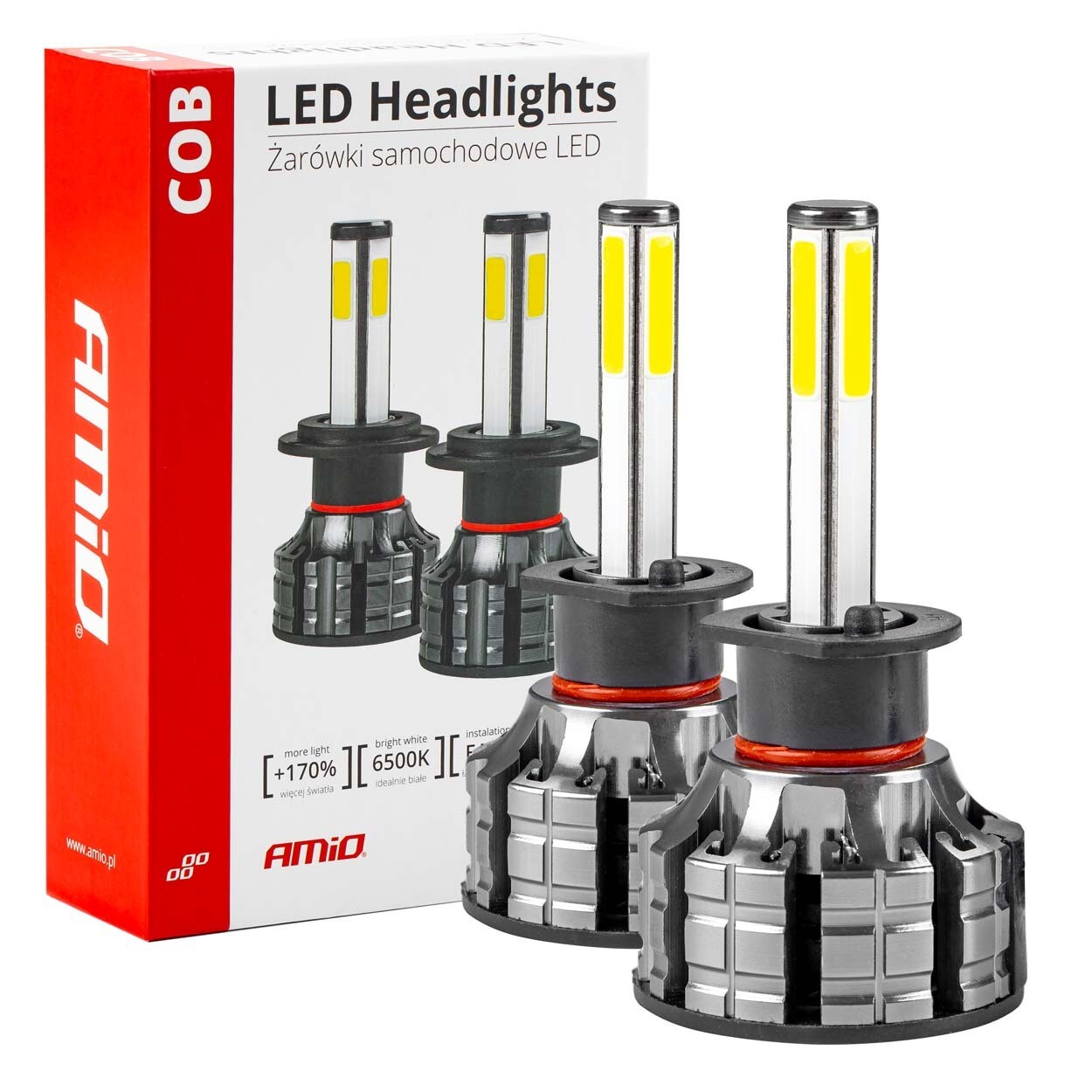 LED Headlight H1 COB 4Side Series AMiO