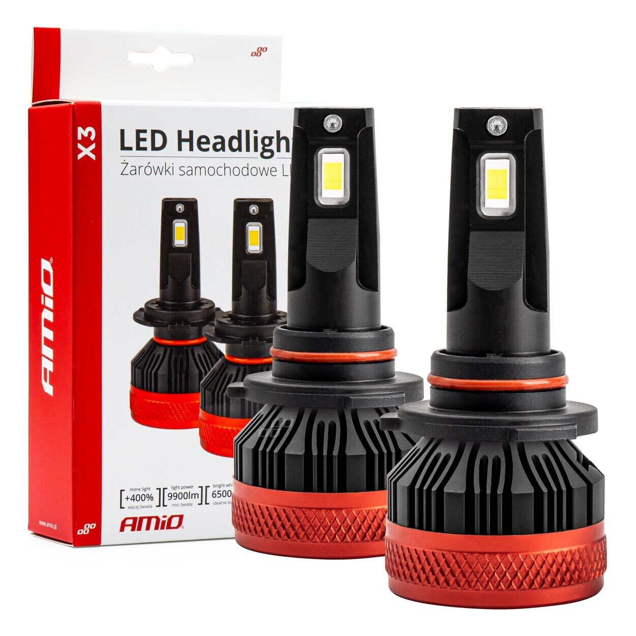 LED Headlight HB4 9006 X3 Series AMiO