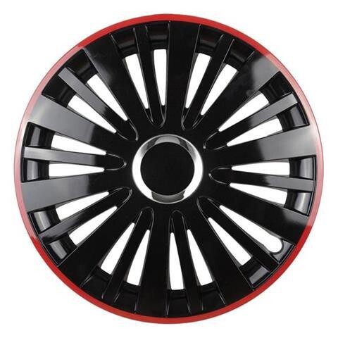 Hubcap FALCON 15" black with a red rim