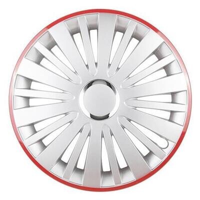 Hubcap FALCON 16&quot; silver with a red rim