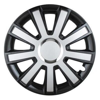 Hubcap FLASH 14&quot; black&amp;silver