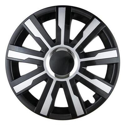 Hubcap MIRAGE 15&quot; black&amp;silver