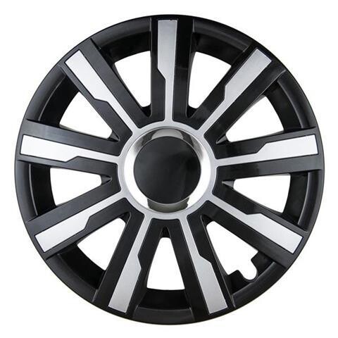 Hubcap MIRAGE 16&quot; black&amp;silver