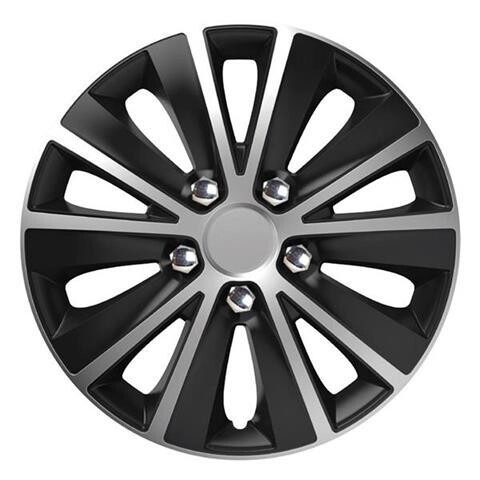 Wheel Cover Rapide NC 14" SILVER&BLACK with chrome nuts