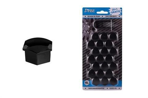 Caps for bolts 19 mm black