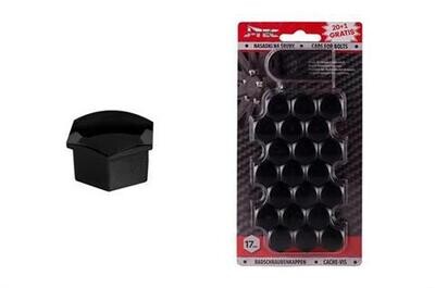 Caps for bolts 17 mm black