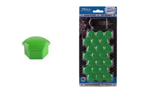Caps for bolts 19 mm green