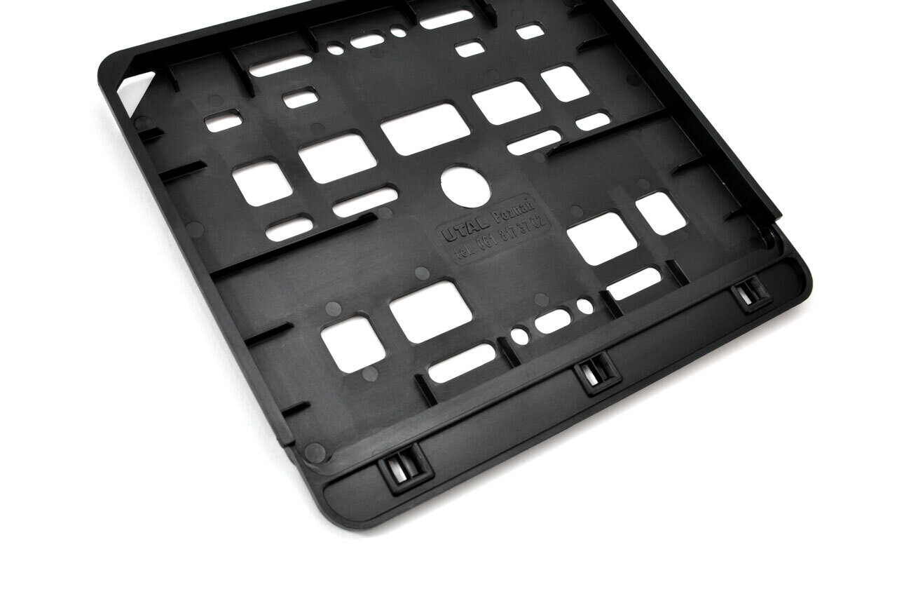 Licence plate frame - scooter black