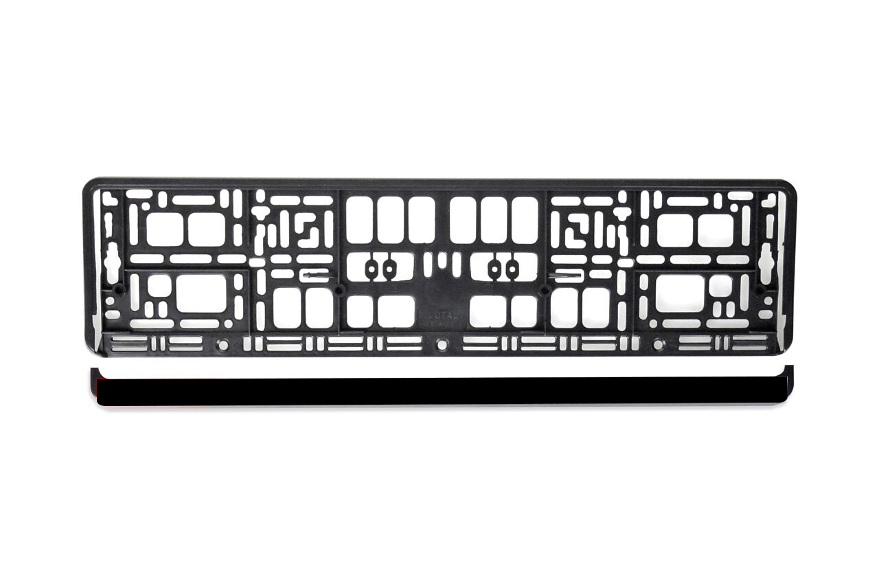 License Plate Frame - BLACK flexible