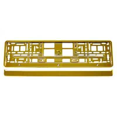 License Plate Frame - GOLD metalic