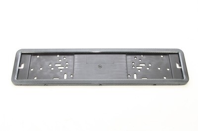 Stainless steel license plate frame CARBON LPF 002