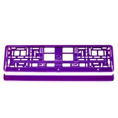 License Plate Frame - violet metalic
