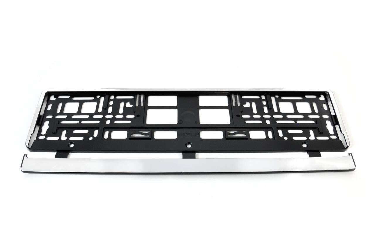 License Plate Frame - silver