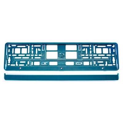 License Plate Frame - Turquoise metalic