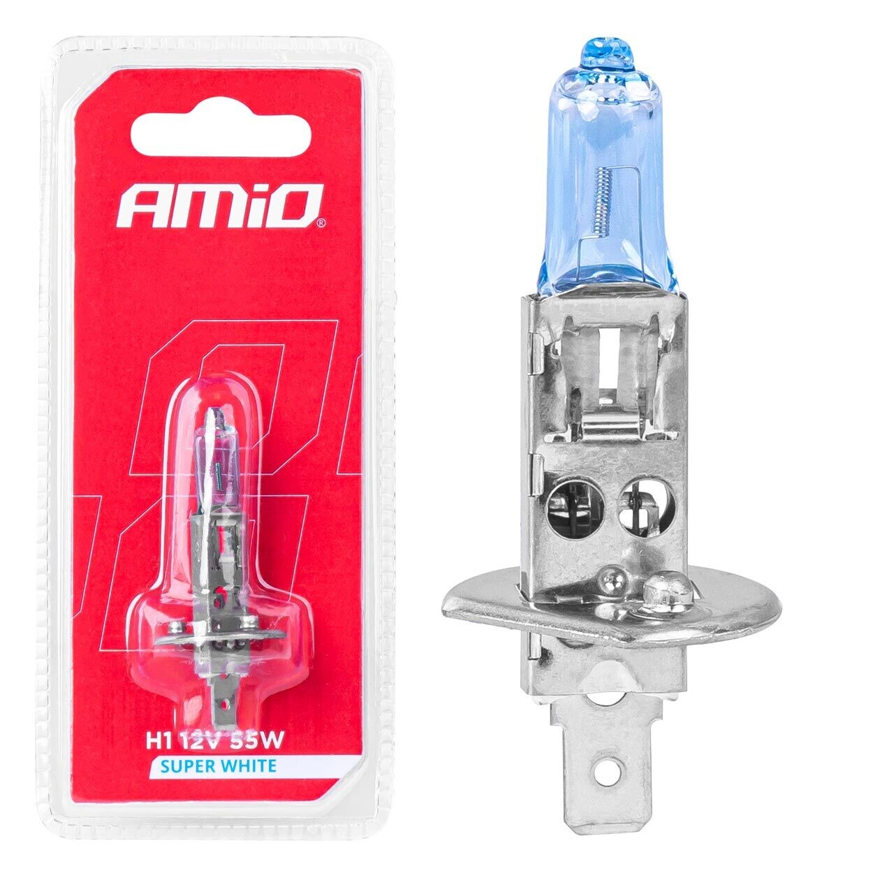 Halogen bulb H1 12V/55W Super White 1pc blister