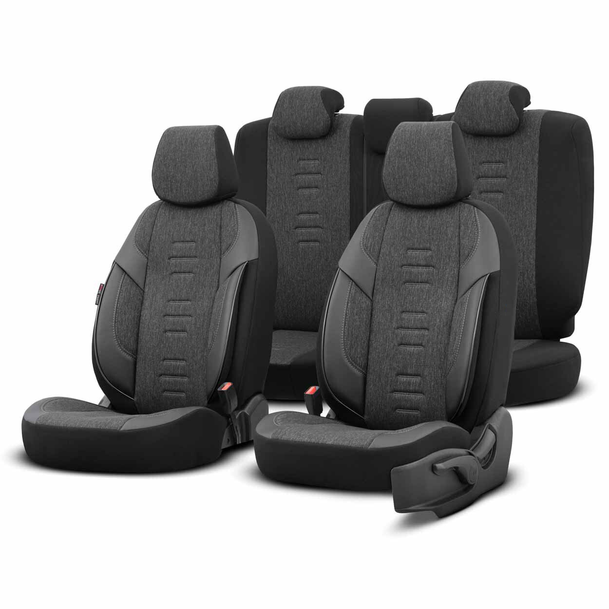 Car seat covers set OTOM THRONE 102 SMOKED 3-ZIP