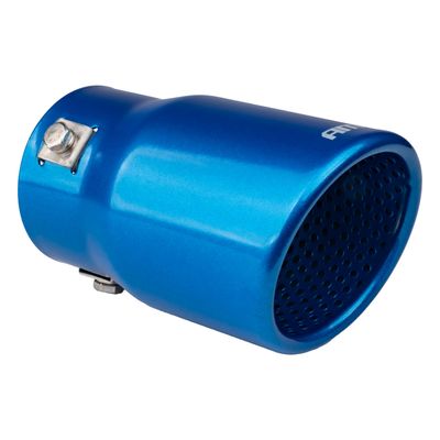 Exhaust silencer tip stainless steel blue AMIO-04072