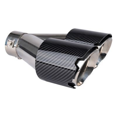 Exhaust silencer tip stainless steel carbon AMIO-04070