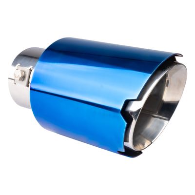 Exhaust silencer tip stainless steel blue AMIO-04066