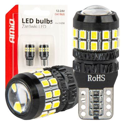 Pirnid LED CANBUS T10 W5W 27SMD 2016White 12V/24V