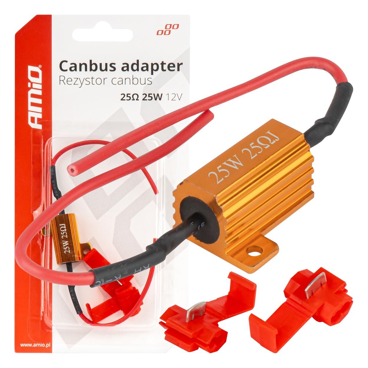 LED Canbus relay resistor 25Ω 25W