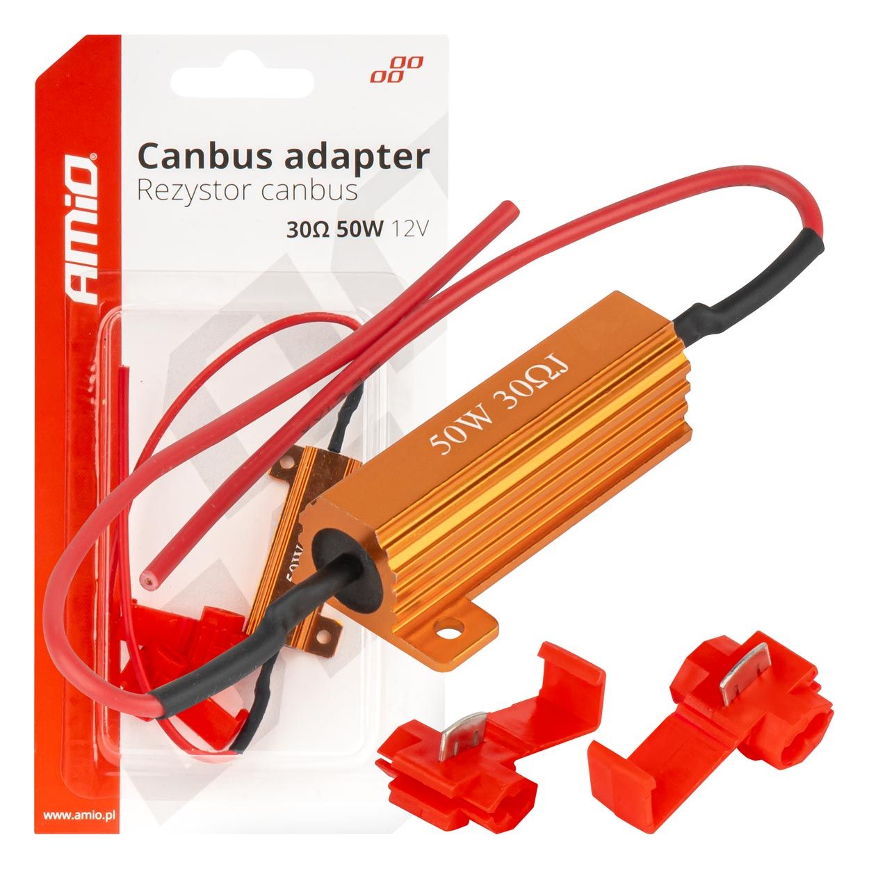 LED Canbus relay resistor 30Ω 50W