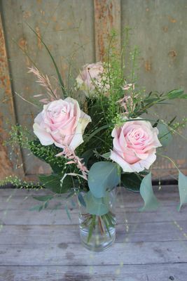 Rosen luftig ausgarniert