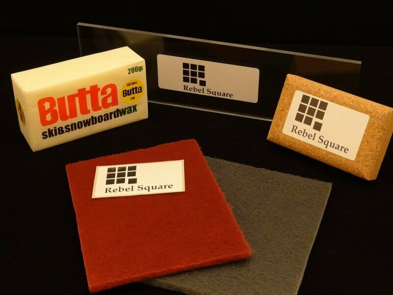 Rebel Square Butta Snowboard Waxing Kit