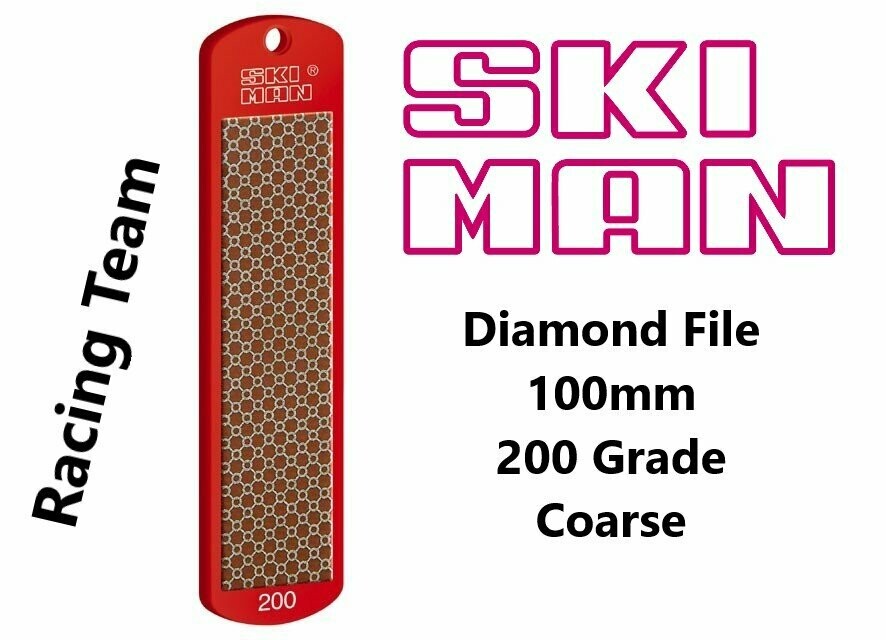 SkiMan 100mm Race Team Diamond File - 200 grade