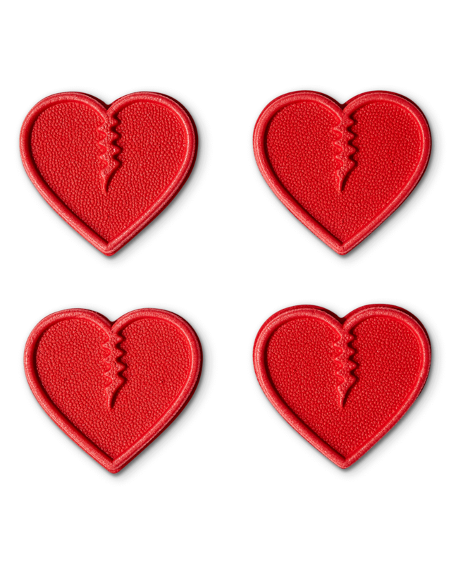 Crab Grab Mini Hearts Red