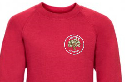 Langtree Child Size Nursery Sweatshirt Classic Red