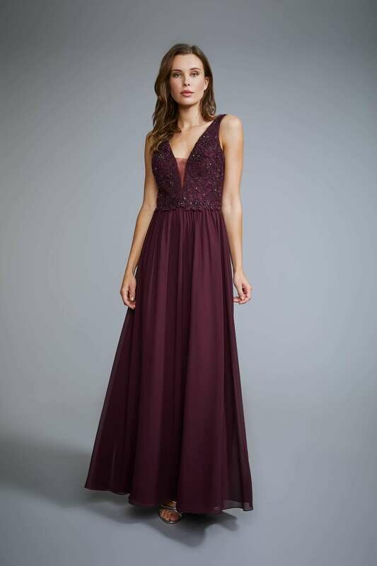 Abendkleid Unique -purple rain