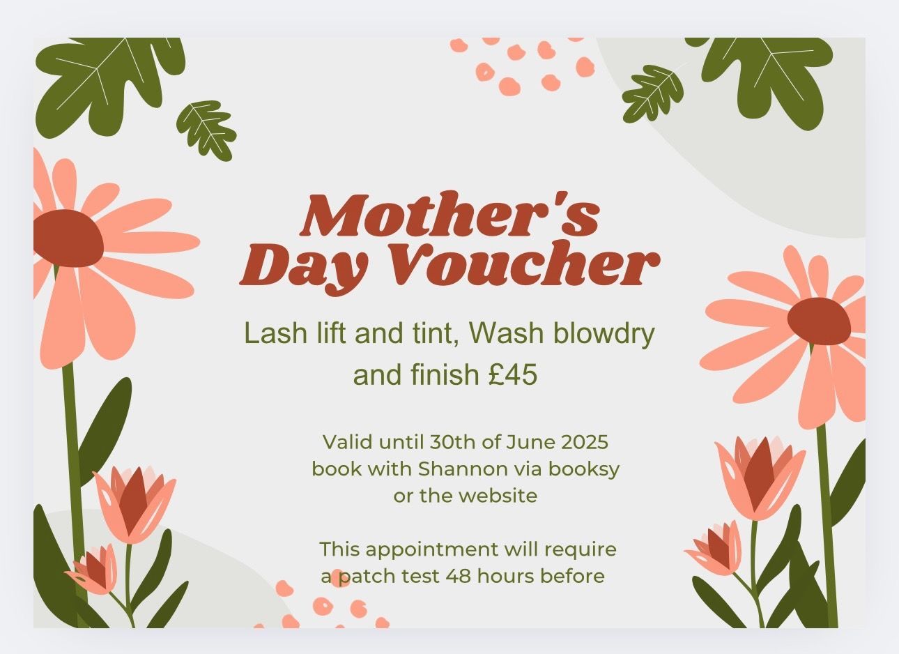 Mothers Day Package 3 - with Shannon