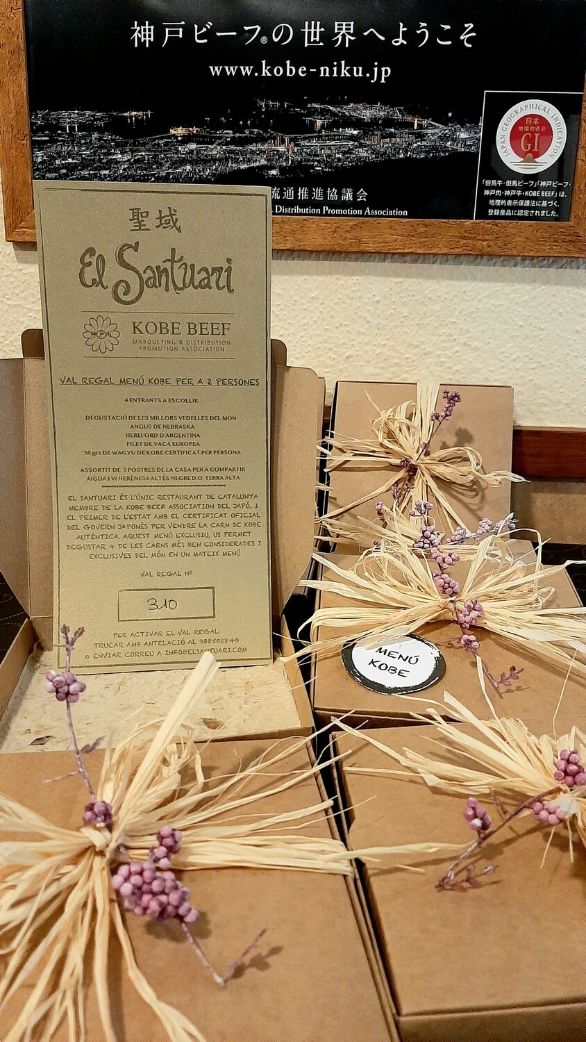MENÚ KOBE PARA 2 PERSONAS (30 grs)