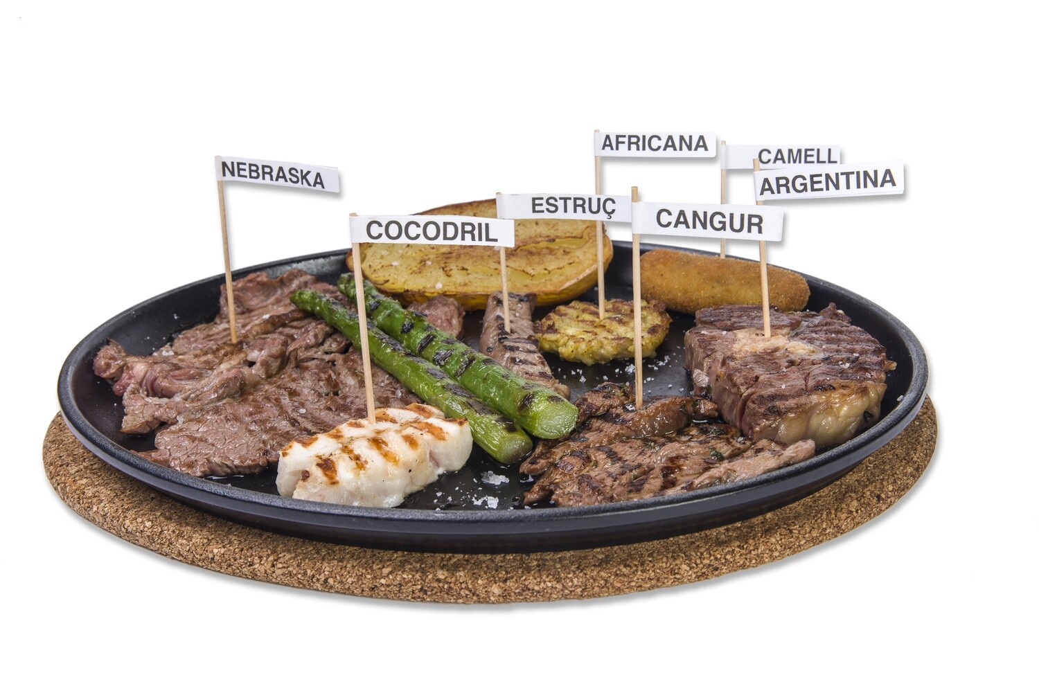 PARRILLADA EXÓTICA DE 7 CARNES 580 grs para 2 personas PARRILLADA EXÓTICA DE 7 CARNES 580 grs para 2 personas