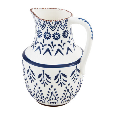 Blue Painted Pitcher