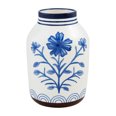 Blue Floral Vase LG