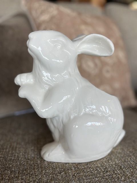White Porcelain Bunny Vase