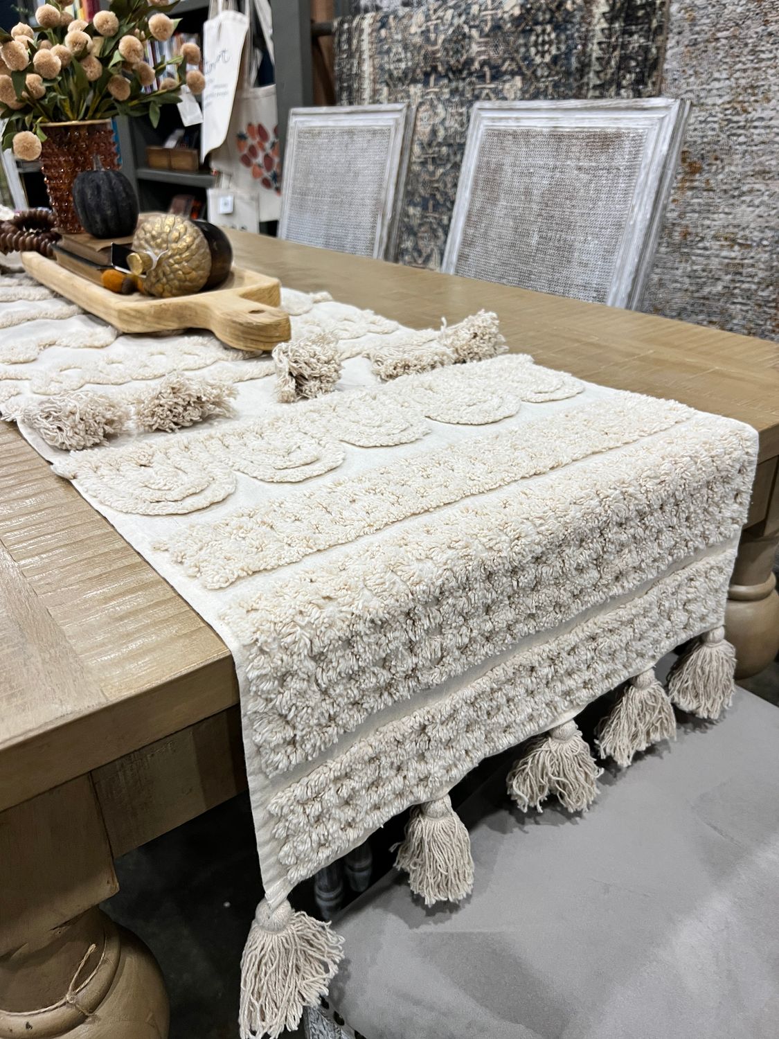 Ecru Tufted Runner