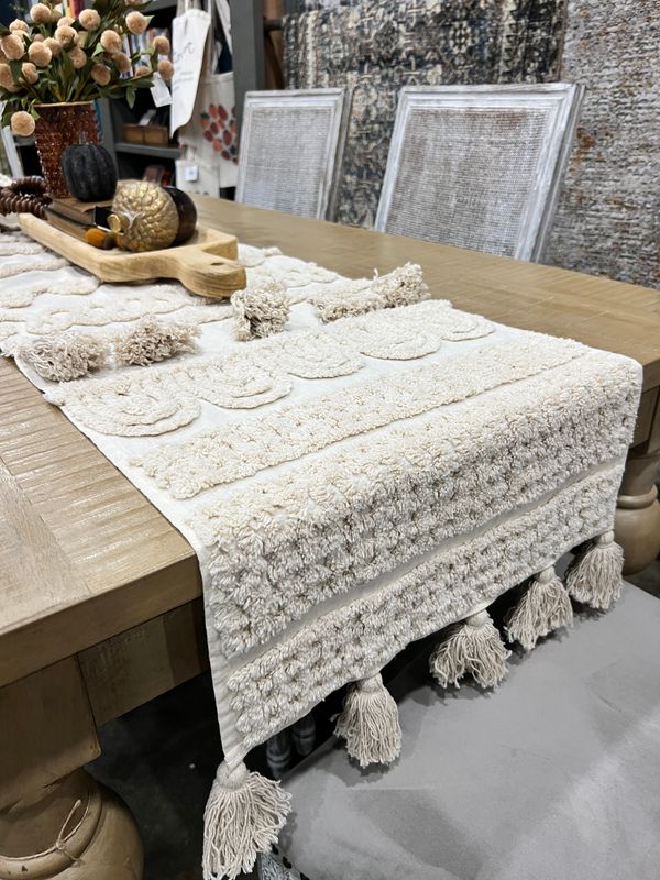 Ecru Tufted Runner