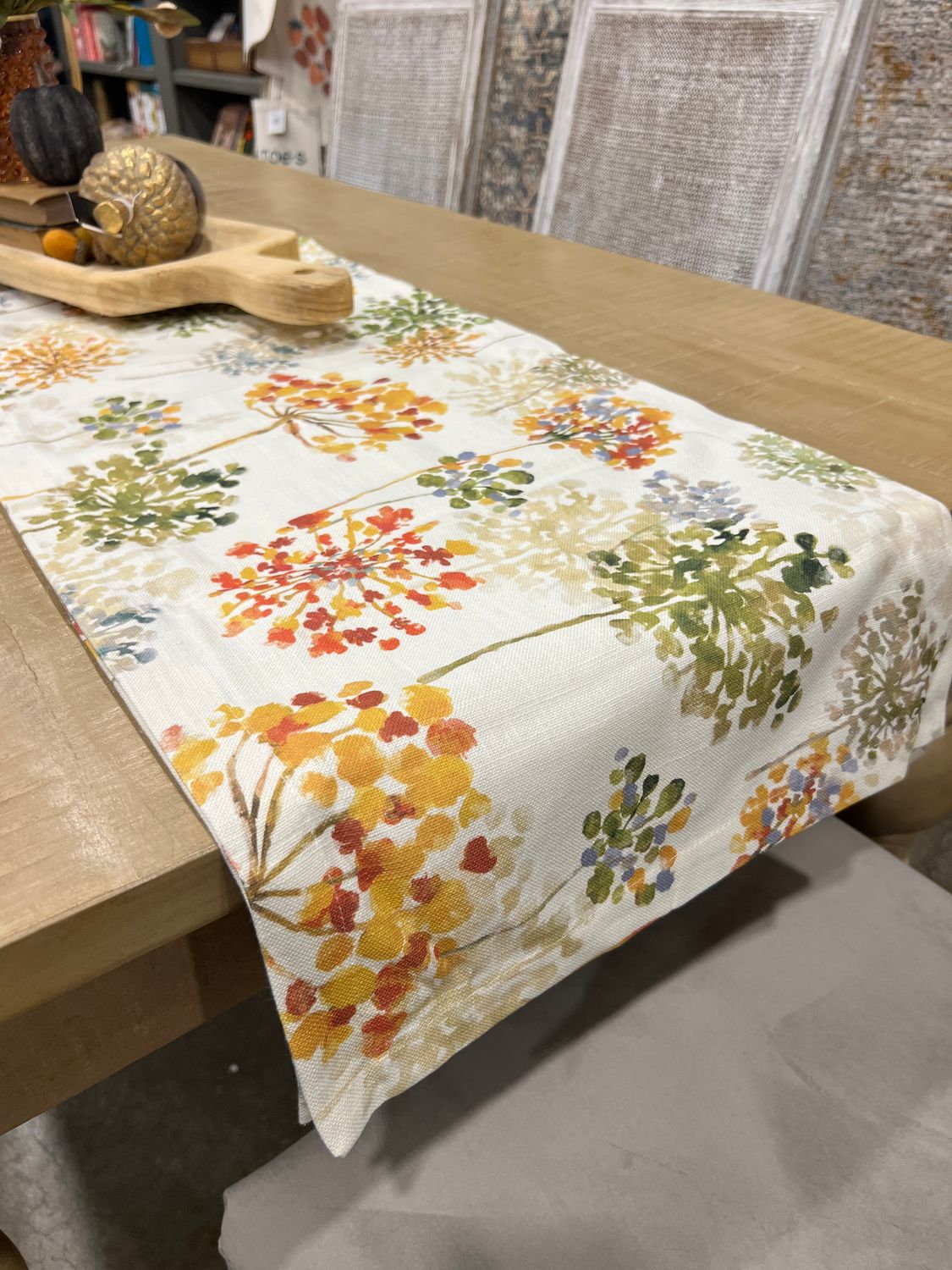  Lace flowers table runner 15x72