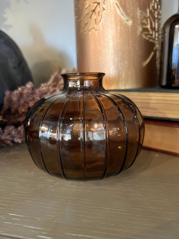 Amber Glass Vase