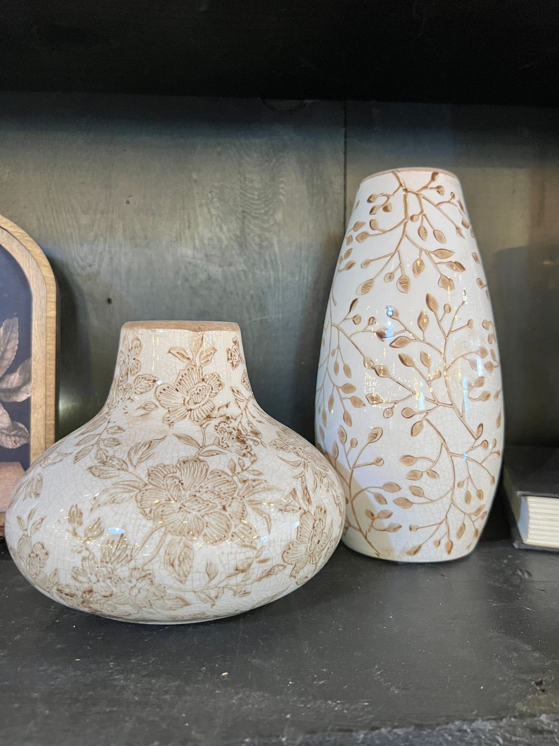 Amber Floral Vase 98659