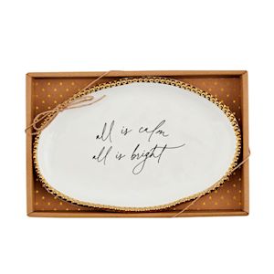 All is Calm Sentiment Plates