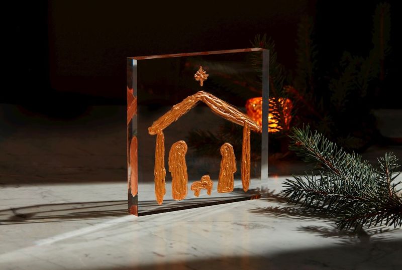 Acrylic Nativity Plaque
