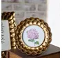 4x4 Round Bronze Scallop Frame 