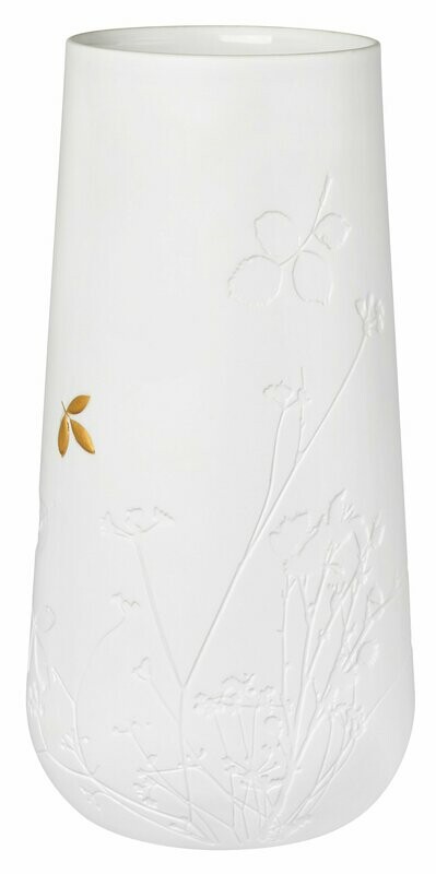 RÄDER Vase mit goldenem Blatt RÄDER Vase mit goldenem Blatt "groß"