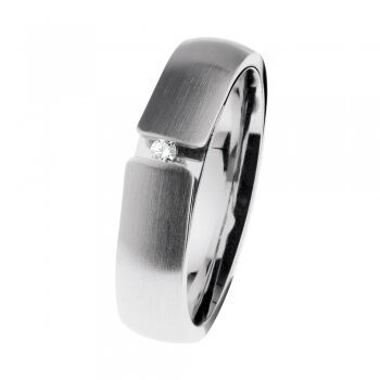 Ernstes Design Ring matt/poliert mit Brillant R510/R512/R514/R516/R518/R520 Ernstes Design Ring matt/poliert mit Brillant R510/R512/R514/R516/R518/R520